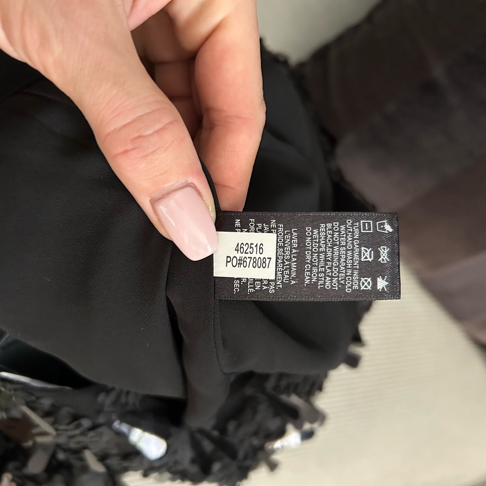 RW&CO. Black Sequin Skirt, NWT - Picture 3 of 7